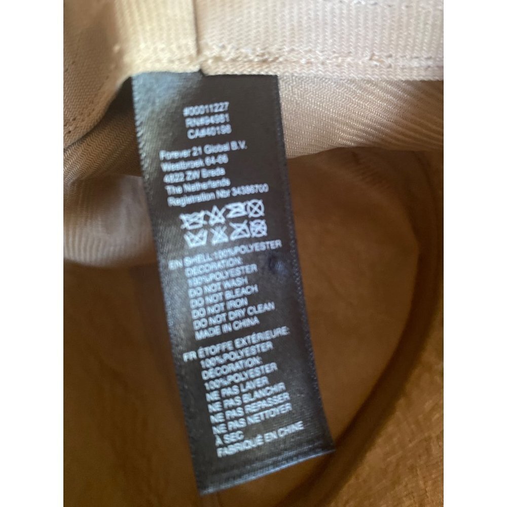Brown Burlap Fedora Black Band One Size - Picture 5 of 6